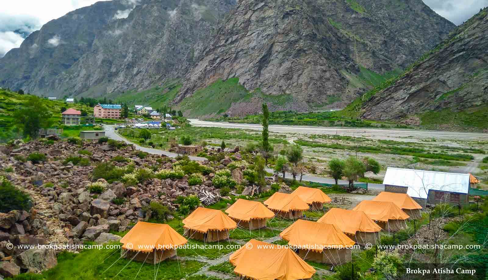 Brokpa Atisha Camp Ladakh Aerial View